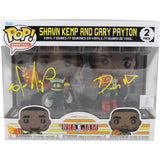 Shawn Kemp Gary Payton Signed Supersonics Funko Pop! NBA JAM Beckett 49724