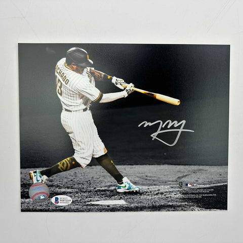 Autographed/Signed Manny Machado San Diego Padres 8x10 Photo Beckett BAS COA
