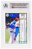Jerome Walton Signed Cubs 1989 Upper Deck RC Card #765 w/ROY (Beckett - Auto 10)
