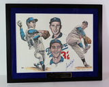Sandy Koufax Autographed 16x20 Drawing Photo Framed Beckett LOA