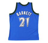Kevin Garnett Signed Timberwolves Mitchell & Ness 03-04 Blue Swingman Jersey