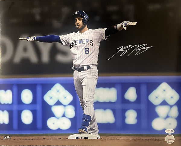 Milw Brewers All Star Outfielder RYAN BRAUN Signed 16x20 Photo #10 AUTO - JSA