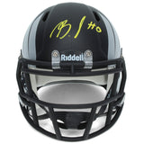 Bucky Irving Autographed Ducks Silver Painted Wings Speed Mini Helmet Beckett
