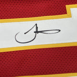 Autographed/Signed TYREEK HILL Kansas City Red Football Jersey JSA COA Auto