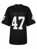 Tyrone Wheatley Signed Black Custom Football Jersey - (SCHWARTZ SPORTS COA)