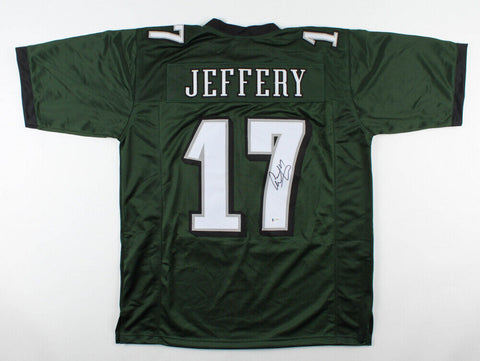 Alshon Jeffery Signed Philadelphia Eagles Green Jersey (Beckett COA) Receiver