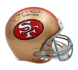 Joe Montana Signed San Francisco 49ers Throwback Authentic Helmet w- 4x SB Champ
