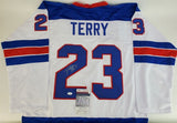Troy Terry Signed 2018 Team USA Jersey (JSA COA) Anaheim Ducks #1 Scorer 2021-22