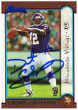 Daunte Culpepper autographed Vikings 1999 Bowman Rookie Card #166 -(SS COA)