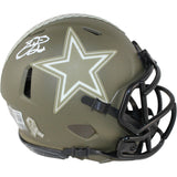 Emmitt Smith Autographed Dallas Cowboys 2022 STS Mini Helmet Beckett 53673