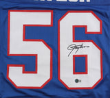 Lawrence Taylor Signed New York Giants Career Highlight Stat Jersey (Beckett)