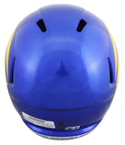 Rams Braden Fiske Signed Full Size Speed Rep Helmet W/ Case BAS Witnessed