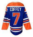 Paul Coffey Signed Custom Blue Pro-Style Hockey Jersey JSA ITP