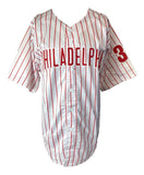 Cole Hamels Philadelphia Signed White Baseball Jersey BAS