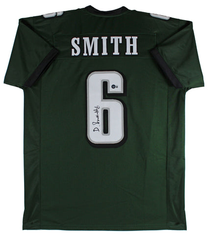 DeVonta Smith Authentic Signed Green Pro Style Jersey Autographed BAS Witnessed