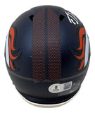 Ed McCaffrey Signed Denver Broncos Mini Speed Helmet BAS
