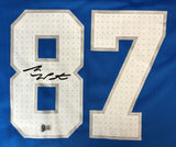 Sam LaPorta Signed Detroit Lions Blue Nike Game Replica Jersey BAS ITP