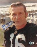 George Blanda Autographed 8x10 Photo Oakland Raiders Beckett BAS QR #BS12815