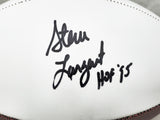 Steve Largent Autographed Seahawks White Logo Football "HOF 95" MCS Holo #82182