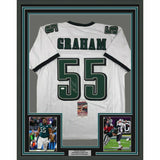 FRAMED Autographed/Signed BRANDON GRAHAM 33x42 Philadelphia White Jersey JSA COA