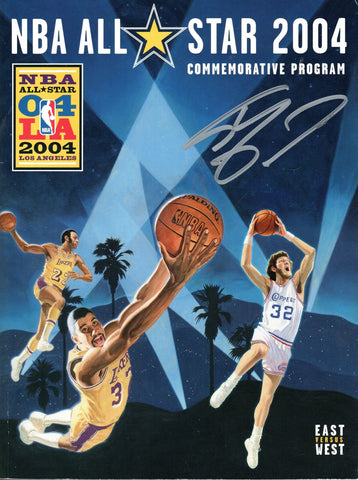 Shaquille O'Neal Signed Los Angeles Lakers 2004 NBA All Star Game Program BAS