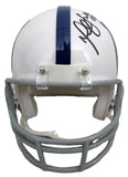 Marshall Faulk HOF Signed/Autographed Colts Mini Football Helmet JSA 213105
