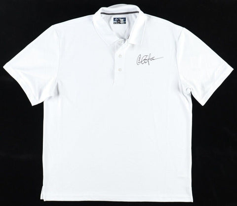 Charlie Sheen Signed White Polo Shirt (Beckett Holo)
