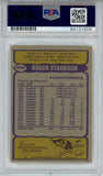 Roger Staubach Autographed 1979 Topps #400 Trading Card PSA Slab 43562