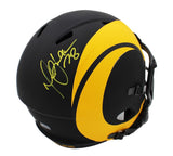 Marshall Faulk Signed Los Angeles Rams Speed Authentic Eclipse NFL Helmet