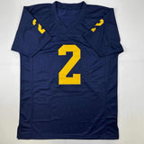Autographed/Signed Blake Corum Michigan Blue College Jersey Beckett BAS COA
