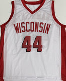 FRANK KAMINSKY Signed Custom Replica Badgers White Jersey AUTO - BAS