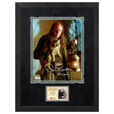 David Bradley Autographed Harry Potter Argus Filch Mrs. Norris 8x10 Framed Photo