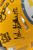 Pittsburgh Steelers Autographed HOF Pro Helmet Franco Bradshaw +12 Beckett 54604