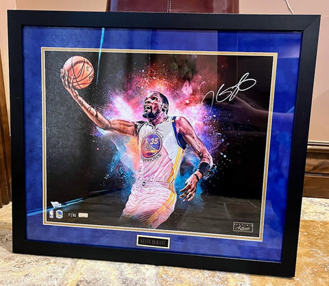 Kevin Durant Autographed 16x20 Photo Framed Panini COA