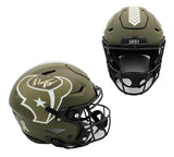 Nico Collins Signed Houston Texans Speed Authentic Salute to Service NFL Helmet