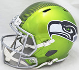 KENNETH WALKER III SIGNED SEAHAWKS FLASH GREEN FULL SIZE HELMET BECKETT 220394