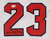 Dennis "Oil Can" Boyd Signed Boston Red Sox Jersey (JSA) BoSox Starter 1982 / 89