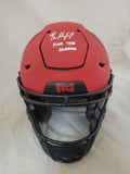 BAKER MAYFIELD "FIRE THE CANNONS" SIGNED TB BUCCANEERS RAVE SPEEDFLEX HELMET BAS