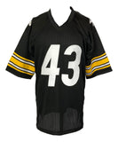 Troy Polamalu Pittsburgh Signed Black Football Jersey BAS ITP
