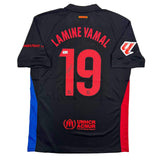 Autographed/Signed Lamine Yamal FC Barcelona Black Soccer Jersey Beckett BAS COA