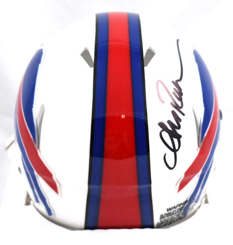 Andre Reed Autographed Buffalo Bills Speed Mini Helmet - Beckett W Hol ...