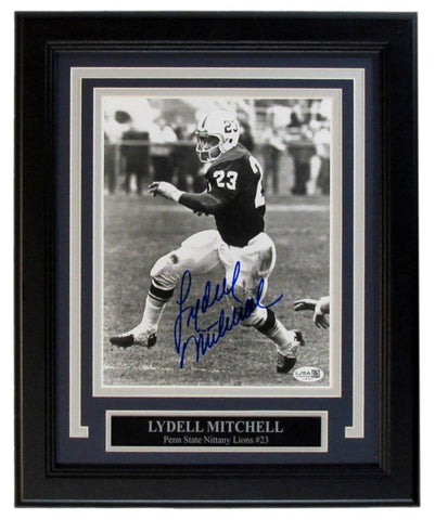 Lydell Mitchell Penn State Signed/Autographed 8x10 Photo Framed JSA 209218