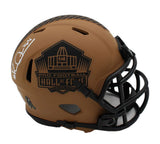 Michael "Playmaker" Irvin Signed Hall Of Fame Salute To Service Mini Helmet COA