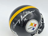 Terry Bradshaw Autographed Signed Steelers Black Mini Helmet Beckett QR #BS30072