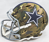 EZEKIEL ELLIOTT AUTOGRAPHED COWBOYS CAMO FULL SIZE HELMET FANATICS HOLO 215888