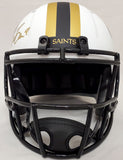 DREW BREES AUTO SAINTS LUNAR ECLIPSE WHITE FULL SIZE SPEED HELMET BECKETT 193498