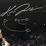 FRAMED Autographed/Signed KRIS JENKINS Shot Hand Drawn Play 16x20 Photo JSA COA