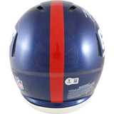 Michael Strahan Signed New York Giants Color Rush Authentic Helmet Beckett 49833