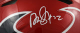 David Montgomery Signed Texans F/S Flash Speed Authentic Helmet - Beckett W Holo