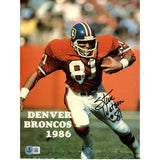 Steve Watson Autographed/Signed Denver Broncos Press Booklet Beckett 51613